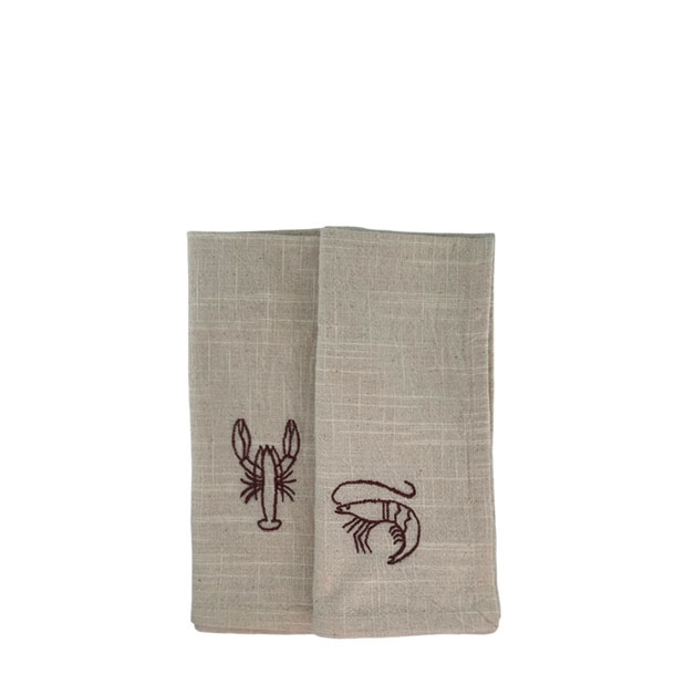 NAPKIN OUTLINE SEA 2ass i gruppen Textilier / KÖKSTEXTILIER hos Miljögården (726188)