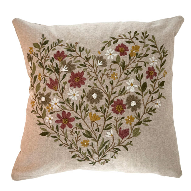 CUSHION COVER COR FLORALE i gruppen Textilier / KUDDFODRAL / Broderade kuddfodral hos Miljögården (726988)