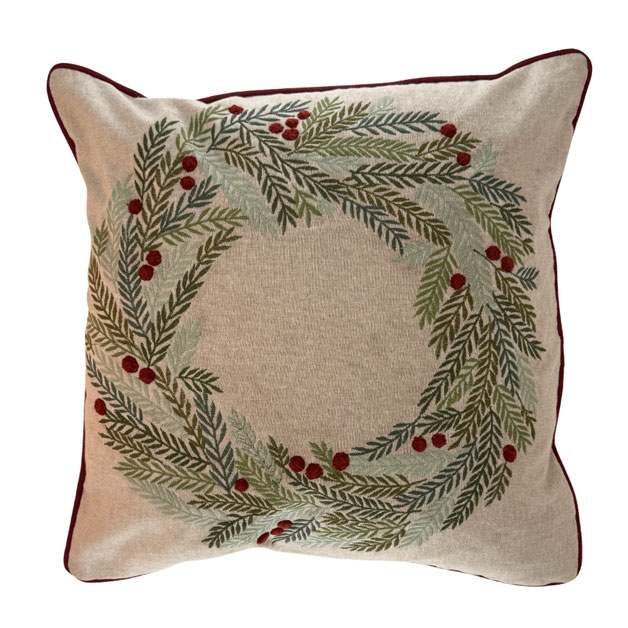 CUSHION COVER ABIES FESTIVA i gruppen Textilier / KUDDFODRAL / Broderade kuddfodral hos Miljögården (727588)