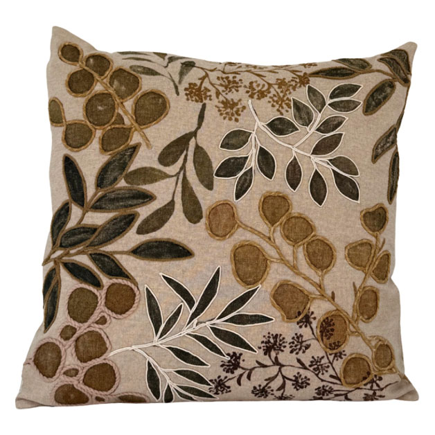 CUSHION COVER EUCALYPTUS i gruppen Textilier / KUDDFODRAL / Broderade kuddfodral hos Miljögården (728088)