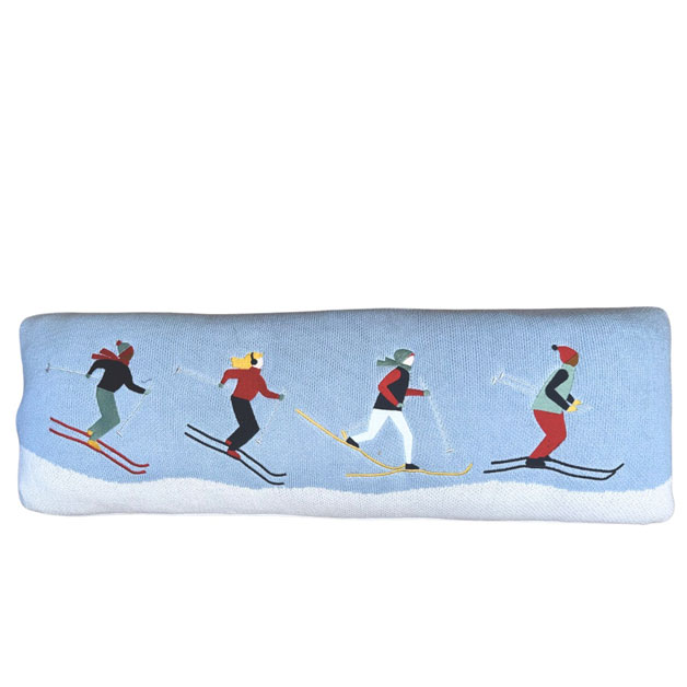 KNITTED CUSHION COVER SNOW PROBLEM i gruppen Textilier / KUDDFODRAL / Broderade kuddfodral hos Miljögården (728488)