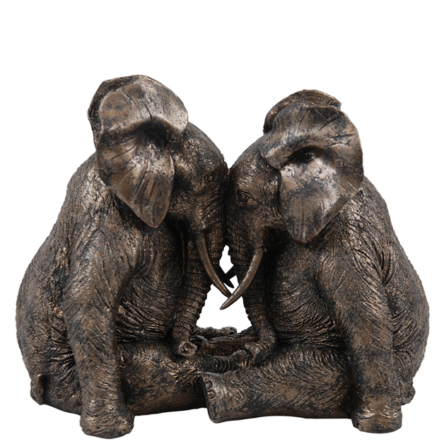 SITTING ELEPHANTS i gruppen Dekoration / Skulpturer & Bokstöd hos Miljögården (738801)