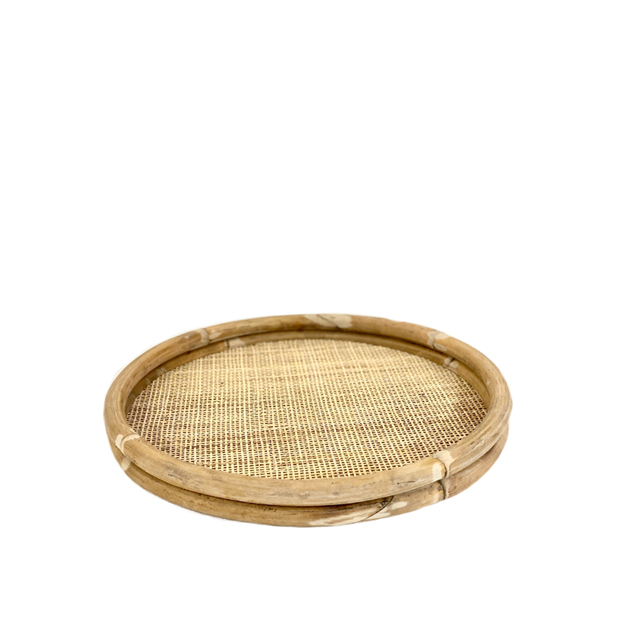 TRAY WEBBING NATURAL RATTAN SMALL in the group Sustainable / Natural fibres at Miljögården (741950)