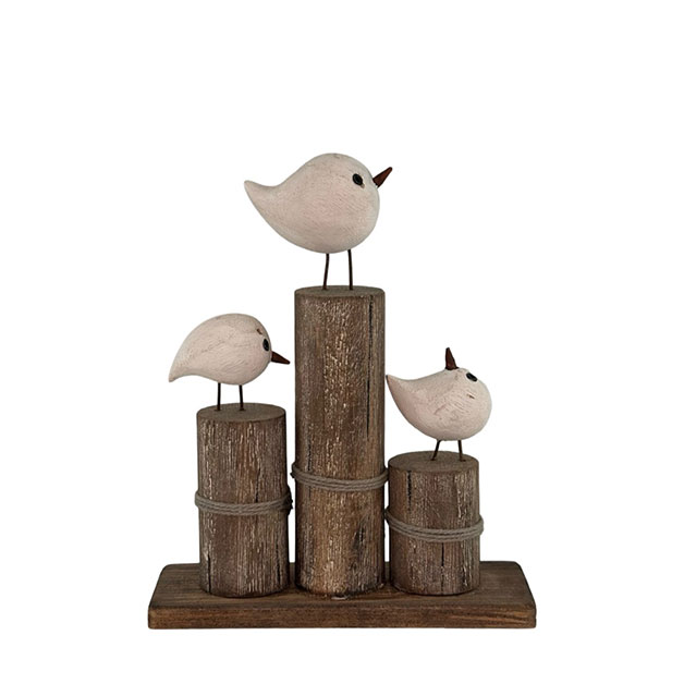 DECORATION TRIPLE GULL i gruppen Dekoration / SKULPTURER & BOKSTÖD  hos Miljögården (793288)