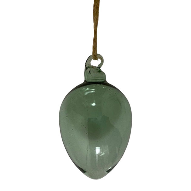 HANGING EGG SHEERE SMOKE GREEN SMALL in the group Season / EASTER / Easter egg at Miljögården (800502)
