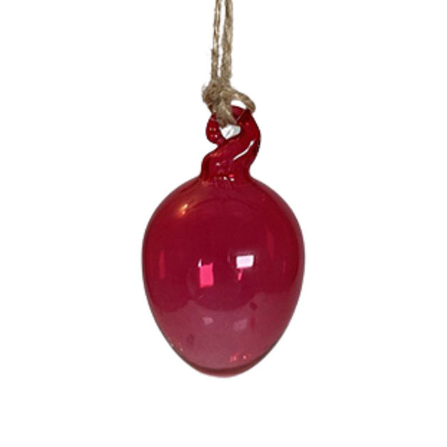 HANGING EGG SHEERE BRIGHT PINK SMALL i gruppen Säsong / PÅSK / Påskägg hos Miljögården (800520)