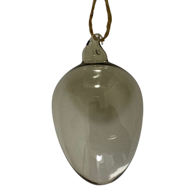 HANGING EGG SHEERE LIGHT GREY LARGE in the group Season / EASTER / Easter egg at Miljögården (800601)