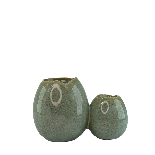 POT DOUBLE EGG MINT i gruppen Säsong / PÅSK / Påskkrukor hos Miljögården (814661)