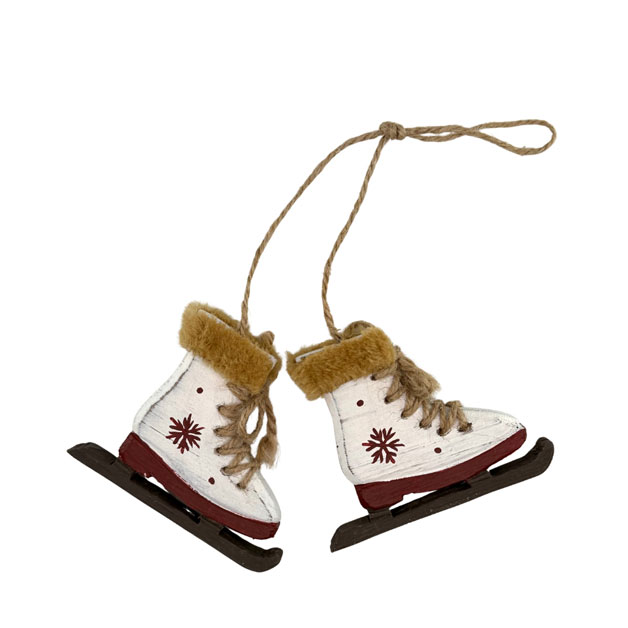 ORNAMENT GLIDER SKATES CREAM i gruppen Säsong / JUL / Hängande dekoration hos Miljögården (943800)