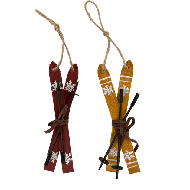 ORNAMENT GLIDER SKIS 2mix YELLOW RED i gruppen Höst / Vinter 2026 hos Miljögården (944088)