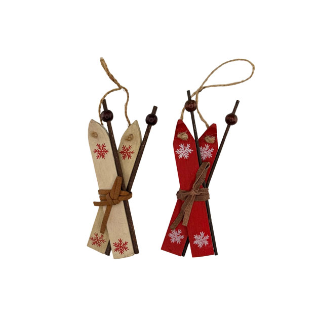 ORNAMENT GLIDER SKIS 2mix RED WHITE i gruppen Höst / Vinter 2026 hos Miljögården (944288)