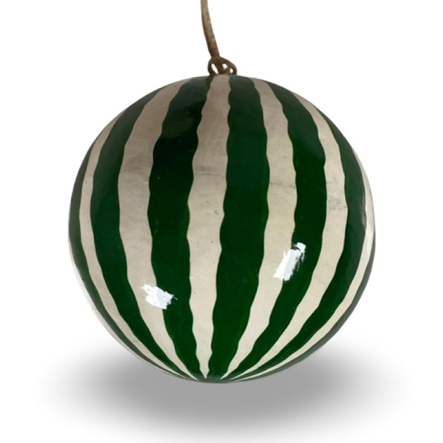 HANDPAINTED ORNAMENT BELL GREEN i gruppen Säsong / Jul / Hängande dekoration hos Miljögården (966960)