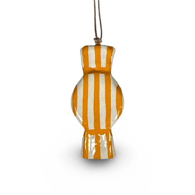 HANDPAINTED HANGING CANDY OCRA i gruppen Säsong / JUL / Hängande dekoration hos Miljögården (967010)