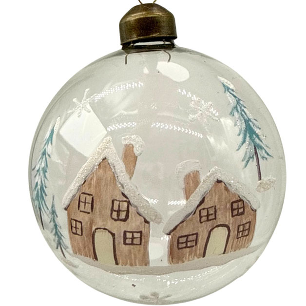ORNAMENT CLEAR WINTER WONDERLAND-L i gruppen Säsong / JUL / Hängande dekoration hos Miljögården (967688-3L)