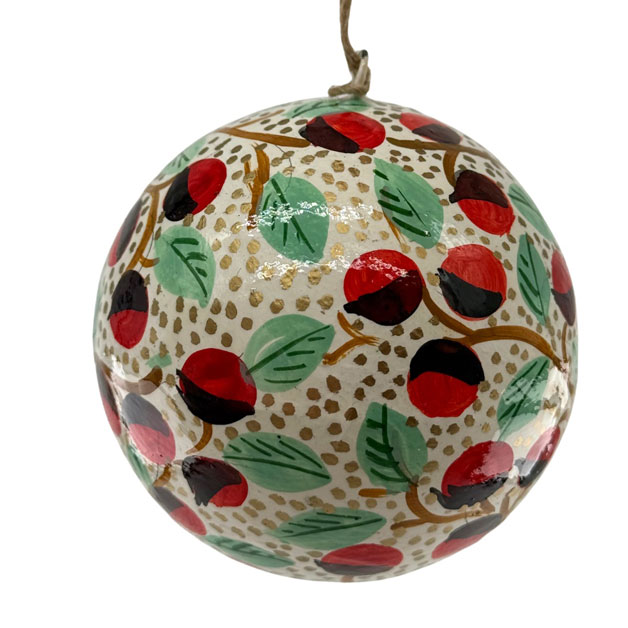 HANDPAINTED ORNAMENT POMEGRANATE i gruppen Säsong / JUL / Hängande dekoration hos Miljögården (967888)