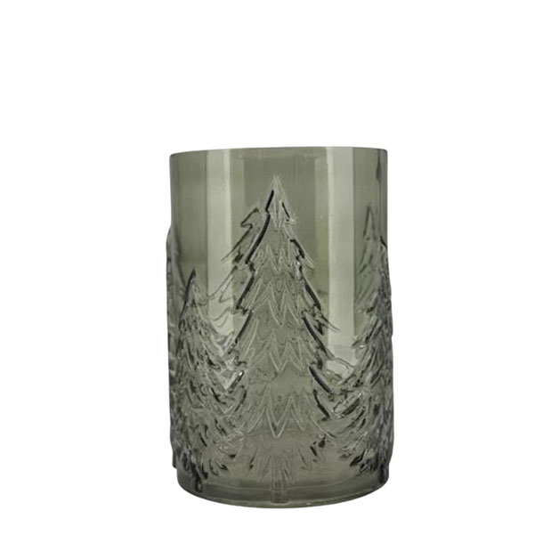 GLASS VASE / CANDLE HOLDER TREE GREEN i gruppen Höst/Vinter 26 hos Miljögården (990360)