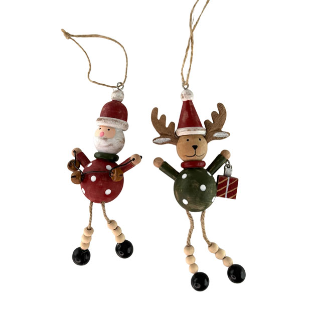 ORNAMENT YULE  FESTIVE FRIENDS 2 set i gruppen Säsong / JUL / Hängande dekoration hos Miljögården (993850)