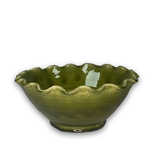 GRACE BOWL WAVY GREEN S