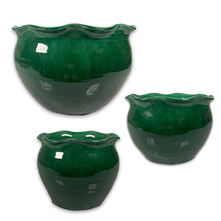 GRACE POT SWIRL EMERALD