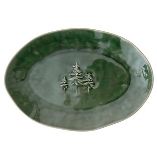 OVAL PLATE SYLVA GREEN