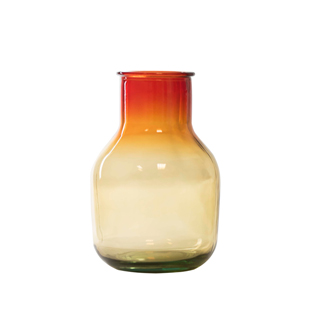 RECYCLED GLASS VASE AMPLE SUNSET SMALL