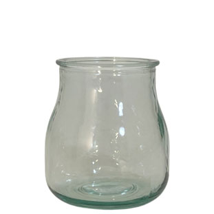 VASE MINI AMPLE CLEAR RECYCLED GLASS