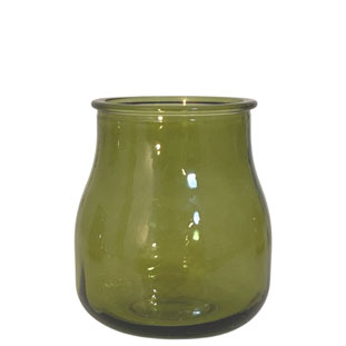 VASE MINI AMPLE MOSS RECYCLED GLASS