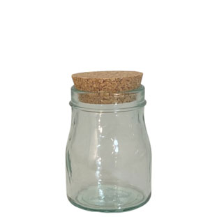 JAR MUSTER CLEAR SMALL RECYCLED GLASS