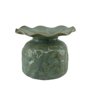 VASE POPPY MINT L