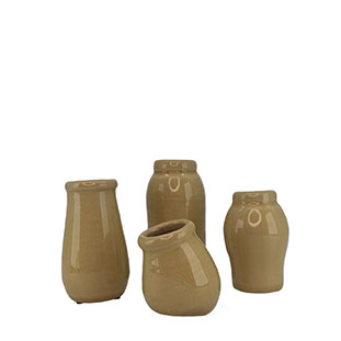 MINI VASE WONKY 4set OCRA