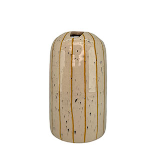 VASE STRIPES YELLOW L
