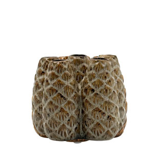 VASE MORI PINECONE BEIGE