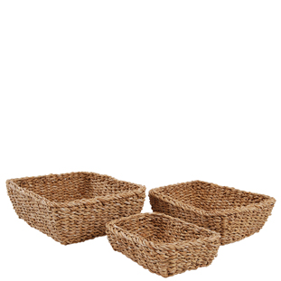 BASKET CHARI RECTANGULAR 3/SET