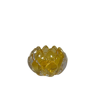 CANDLE HOLDER PROTEA mini LIGHT-YELLOW