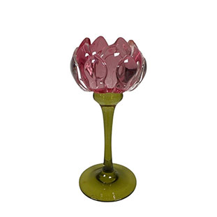 CANDLE HOLDER PROTEA PINK S