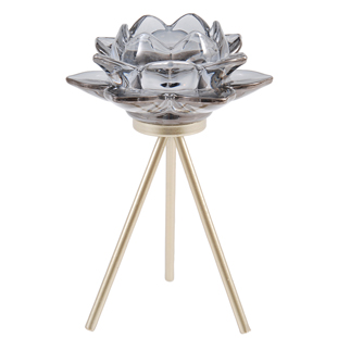 CANDLE HOLDER AZU GREY