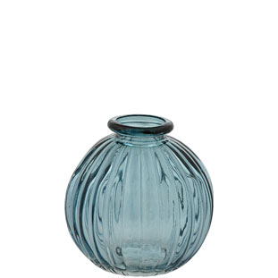 MINI VASE ROUND BLUE