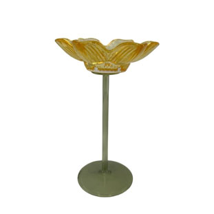 CANDLE HOLDER PETAL YELLOW L