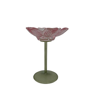 CANDLE HOLDER PETAL PINK S