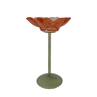 CANDLE HOLDER PETAL ORANGE L