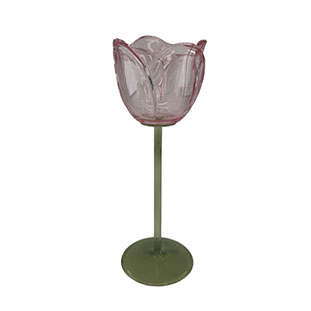 CANDLE HOLDER TULIA PINK L