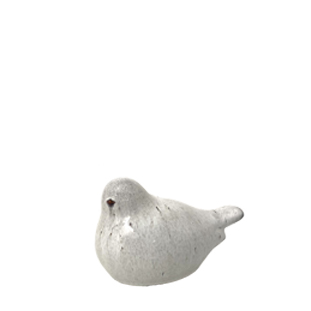 DECORATION BIRD GREY LARGE