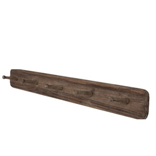 HANGER WOODEN TROYES KNOB L