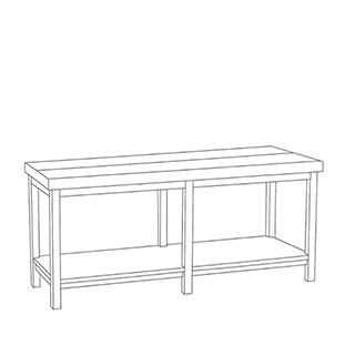 DECOR TABLE SMALL VALNÖT/RÖDOCRA