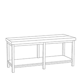 DECOR TABLE VALNÖT/GRÄDDVIT
