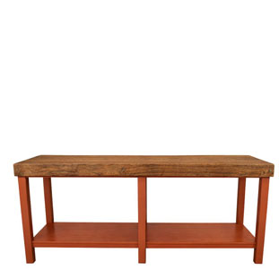DECOR TABLE LIN VALNÖT/RÖDOCRA