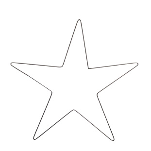 DECORATION FORGED METAL STAR LARGE