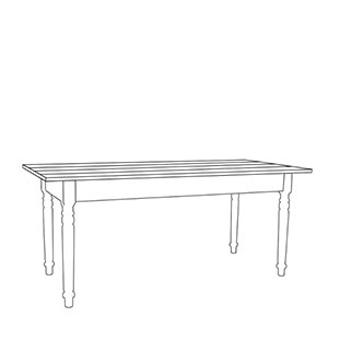 TABLE KRISTINA LIN VALNÖT/RÖDOCRA