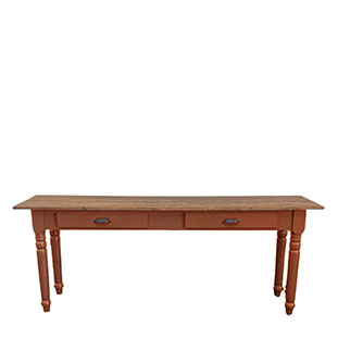 SIDE TABLE KRISTINA LIN VALNÖT/RÖDOCKRA