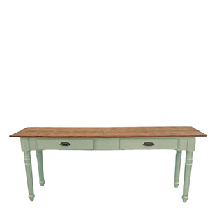 SIDE TABLE KRISTINA LIN VALNÖT/ANTIKGRÖN